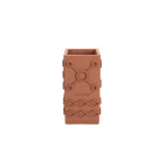 ZUIVER Graphic vase, kvadratisk - terra beton