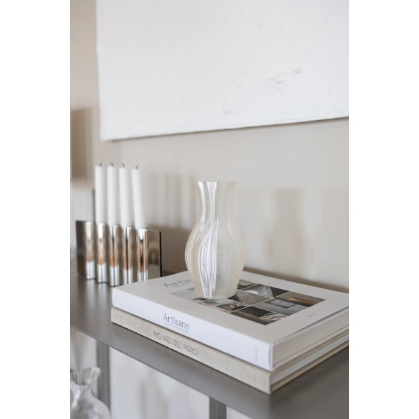 Bloom vase, Ivory - H19 cm.