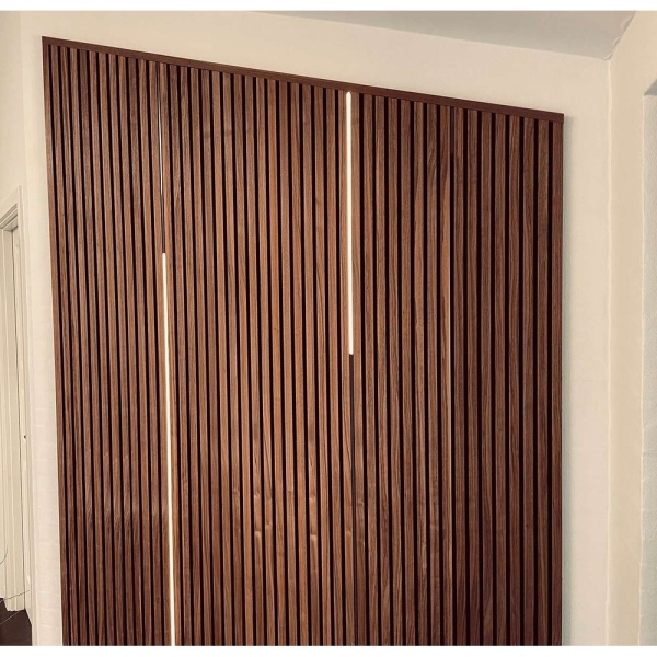 LAMEL-LED Sæt 2x240 cm. (TRIAC/PUSH Dæmp) Til Akustik-paneler - Sort