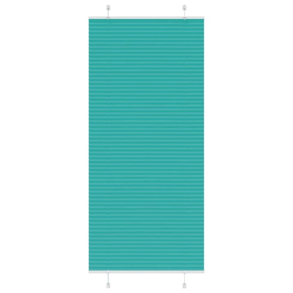 Plisségardin Benzin Grøn 85x200 cm Stofbredde 84,4 cm Polyester