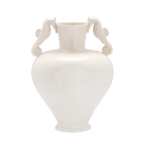 Seahorse vase - hvid