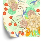 Tapet - Retro blomster