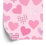 Tapet til børn - Pink hearts