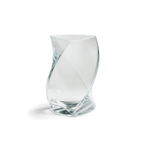 Twister vase fra Piet Hein (klar) (24 cm)